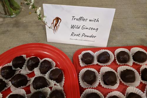 Chocolate ginseng truffles