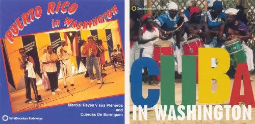 Album covers for Puerto Rico in Washington and Cuba in Washington.