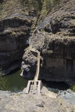 Q’eswachaka bridge in Peru.